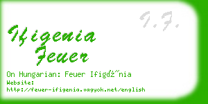 ifigenia feuer business card